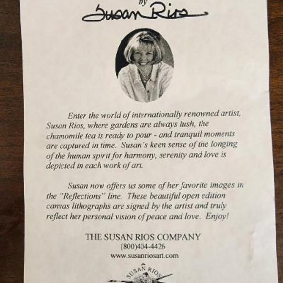 Susan Rios Signed Lithograph - Picture 9 of 9